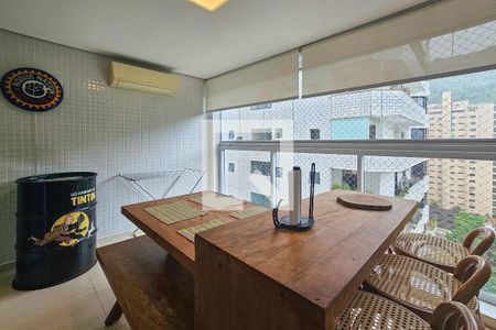 Varanda de apartamento para alugar com 3 quartos, 85m² em Barra Funda, Guarujá
