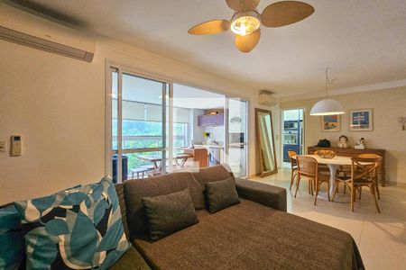 Sala de apartamento para alugar com 2 quartos, 85m² em Barra Funda, Guarujá