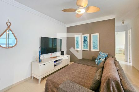 Sala de apartamento para alugar com 3 quartos, 85m² em Barra Funda, Guarujá