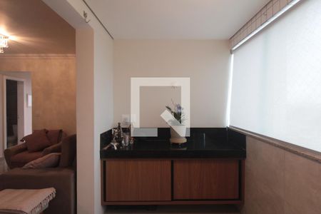 Varanda da Sala de apartamento à venda com 3 quartos, 95m² em Itapoã, Belo Horizonte