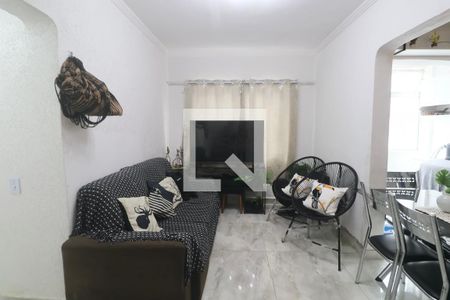 Sala de apartamento para alugar com 2 quartos, 100m² em Jardim Tres Marias, Guarujá