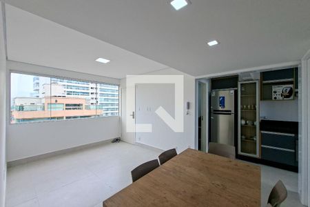 Sala de apartamento para alugar com 1 quarto, 46m² em Tupi, Praia Grande
