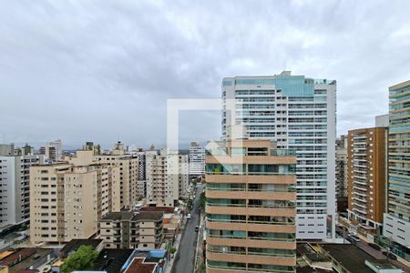 Vista da sala de apartamento para alugar com 1 quarto, 46m² em Tupi, Praia Grande