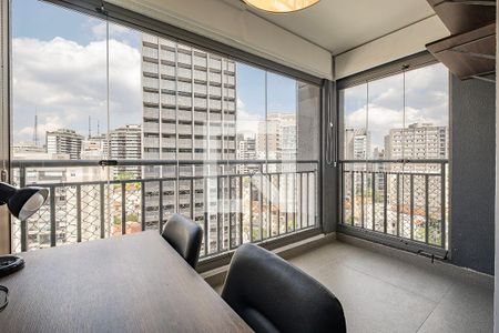 Sala/Cozinha de apartamento para alugar com 1 quarto, 47m² em Vila Anglo Brasileira, São Paulo