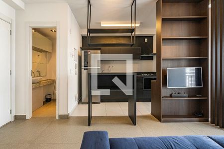 Sala/Cozinha de apartamento para alugar com 1 quarto, 47m² em Vila Anglo Brasileira, São Paulo