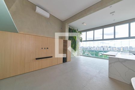 Sala de apartamento à venda com 1 quarto, 95m² em Cidade Monções, São Paulo