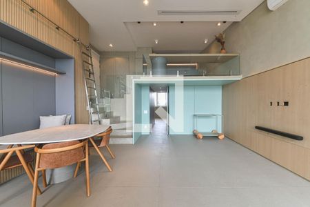 Sala de apartamento à venda com 1 quarto, 95m² em Cidade Monções, São Paulo
