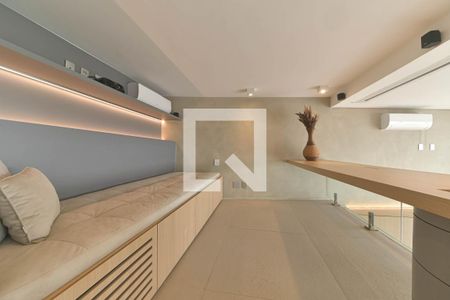 Sala de TV de apartamento à venda com 1 quarto, 95m² em Cidade Monções, São Paulo