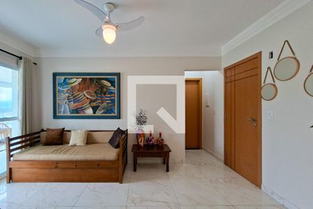 Sala de apartamento para alugar com 1 quarto, 62m² em Vila Caiçara, Praia Grande