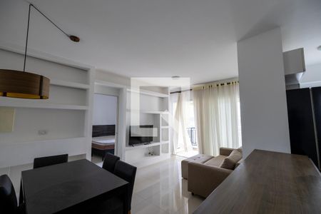 Sala de apartamento para alugar com 1 quarto, 50m² em Alphaville Conde Ii, Barueri