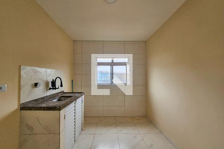cozinha de apartamento para alugar com 1 quarto, 37m² em Jardim Primavera, Guarujá