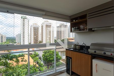 Varanda Gourmet de apartamento à venda com 2 quartos, 80m² em Alto de Pinheiros, São Paulo