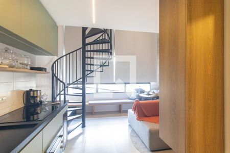 Sala/Cozinha de apartamento para alugar com 1 quarto, 39m² em Água Verde, Curitiba