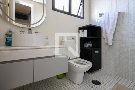 Banheiro da Suíte de apartamento à venda com 1 quarto, 118m² em Morumbi, São Paulo