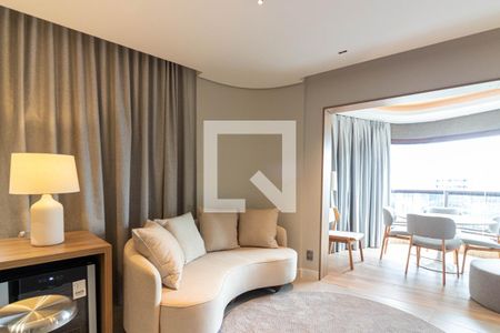 Sala de apartamento para alugar com 1 quarto, 47m² em Itaim Bibi, São Paulo