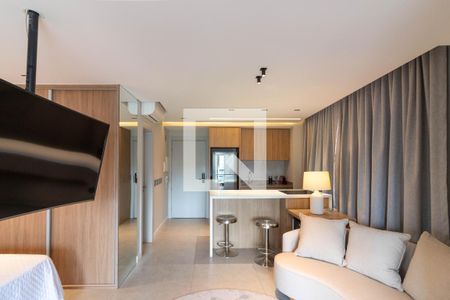 Sala de apartamento para alugar com 1 quarto, 47m² em Itaim Bibi, São Paulo