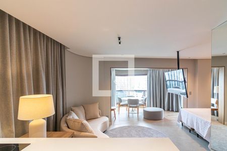 Sala de apartamento para alugar com 1 quarto, 47m² em Itaim Bibi, São Paulo