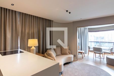 Sala de apartamento para alugar com 1 quarto, 47m² em Itaim Bibi, São Paulo