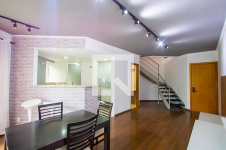 Sala de apartamento para alugar com 1 quarto, 104m² em Jardim, Santo André