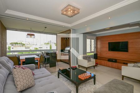 Sala de apartamento para alugar com 3 quartos, 137m² em Paraíso do Morumbi, São Paulo