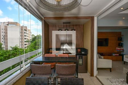 Varanda de apartamento para alugar com 3 quartos, 137m² em Paraíso do Morumbi, São Paulo