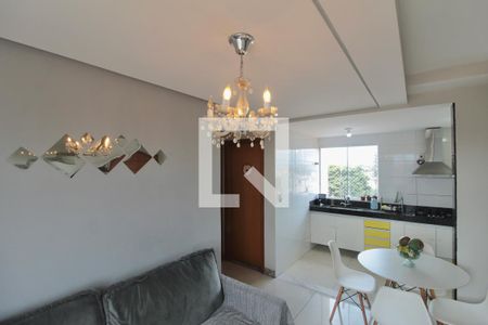 Sala de apartamento à venda com 2 quartos, 90m² em São João Batista, Belo Horizonte