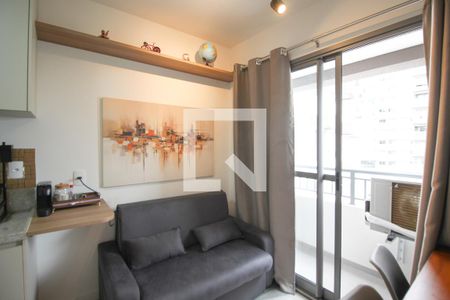 Sala de apartamento para alugar com 1 quarto, 27m² em Vila Nova Conceição, São Paulo