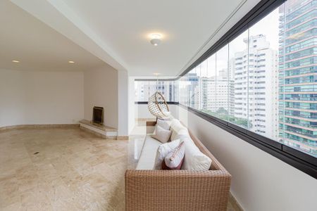 Varanda da Sala de apartamento à venda com 6 quartos, 600m² em Campo Belo, São Paulo
