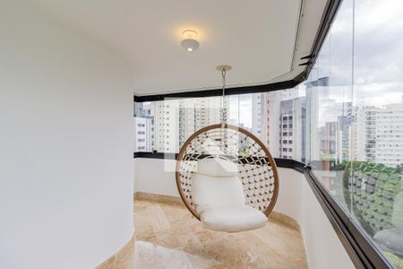 Varanda da Sala de apartamento à venda com 6 quartos, 600m² em Campo Belo, São Paulo