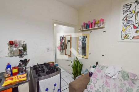 Sala/cozinha de kitnet/studio para alugar com 1 quarto, 26m² em Liberdade, São Paulo