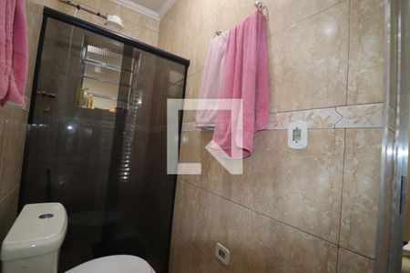Banheiro Quarto 1 suíte de casa à venda com 3 quartos, 125m² em Parque Capuava, Santo André