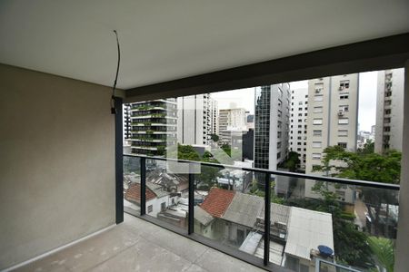 varanda sala 1 de apartamento à venda com 3 quartos, 103m² em Jardim Paulista, São Paulo