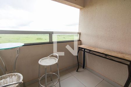 Varanda de apartamento para alugar com 2 quartos, 60m² em Gávea, Uberlândia