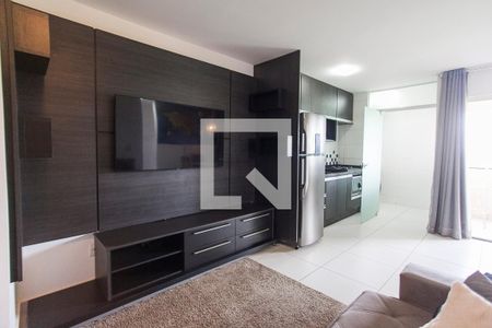 Sala de apartamento para alugar com 2 quartos, 60m² em Gávea, Uberlândia