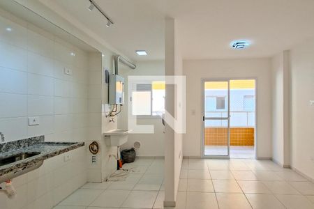 Sala/cozinha  de apartamento para alugar com 2 quartos, 85m² em Boqueirão, Praia Grande