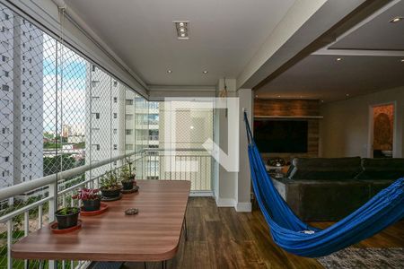 Varanda de apartamento à venda com 3 quartos, 120m² em Vila Sonia do Taboao, Taboão da Serra