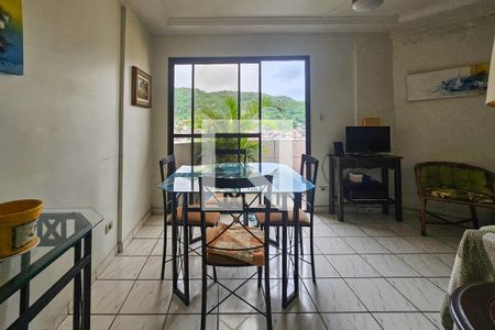 Sala de apartamento para alugar com 1 quarto, 60m² em Jardim Vitoria, Guarujá