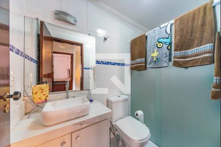 Banheiro  de apartamento à venda com 2 quartos, 60m² em Vila Santa Teresa, Santo André