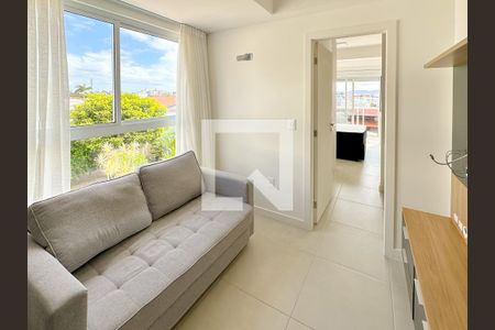 Sala de TV de apartamento para alugar com 1 quarto, 35m² em Coqueiros, Florianópolis
