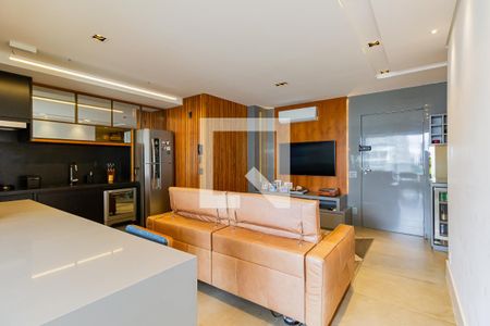 Sala/Cozinha de apartamento à venda com 2 quartos, 83m² em Brooklin, São Paulo