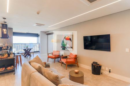 Sala de apartamento para alugar com 1 quarto, 105m² em Jardim das Acacias, São Paulo