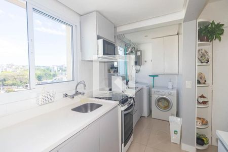 Cozinha de apartamento para alugar com 1 quarto, 45m² em Farroupilha, Porto Alegre