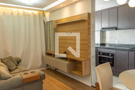 Sala de apartamento para alugar com 2 quartos, 44m² em Jardim Boer I, Americana