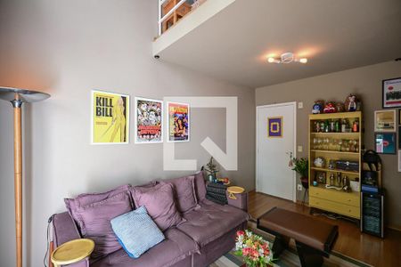 Sala de apartamento à venda com 1 quarto, 48m² em Vila Andrade, São Paulo