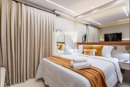 Sala/Quarto de apartamento para alugar com 1 quarto, 26m² em Pinheiros, São Paulo