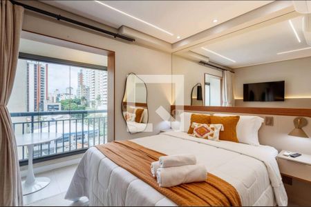 Sala/Quarto de apartamento para alugar com 1 quarto, 26m² em Pinheiros, São Paulo