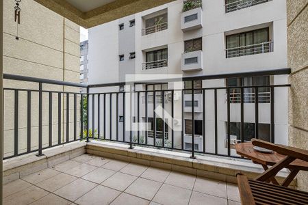 Sala/Cozinha - Varanda de apartamento à venda com 2 quartos, 57m² em Jardim Paulista, São Paulo