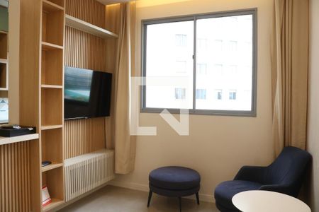 Sala de apartamento para alugar com 1 quarto, 30m² em Barra Funda, São Paulo