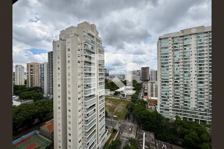 Vista  de apartamento à venda com 1 quarto, 25m² em Santo Amaro, São Paulo