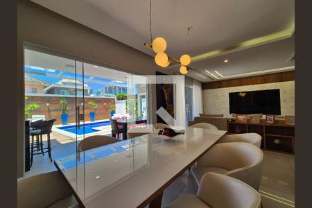 Sala de jantar  de casa de condomínio à venda com 3 quartos, 360m² em Recreio dos Bandeirantes, Rio de Janeiro